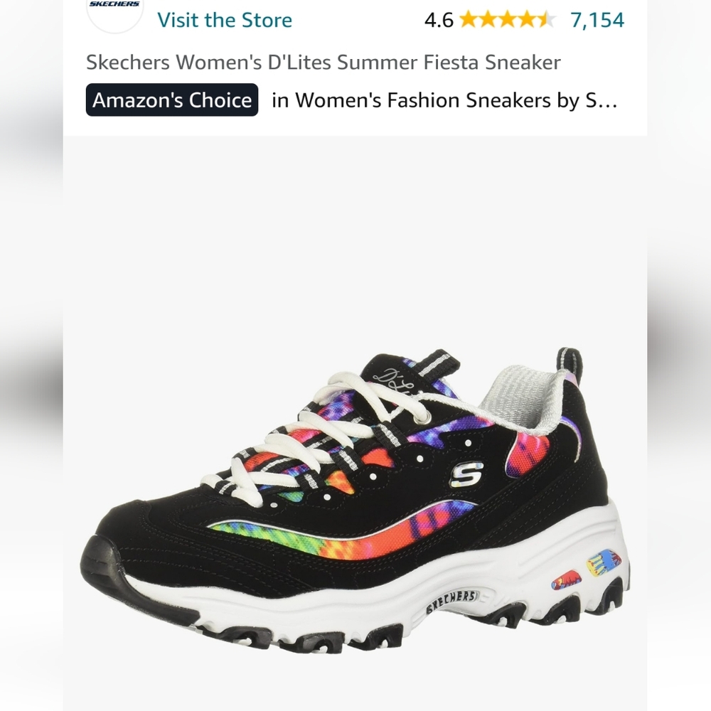 Skechers D'lites - summer fiesta - size 6.5